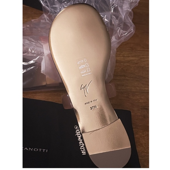 giuseppe zanotti NIB rosegold crystal toering flat - Picture 14 of 16
